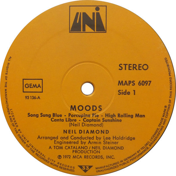 Neil Diamond - Moods (LP Tweedehands)