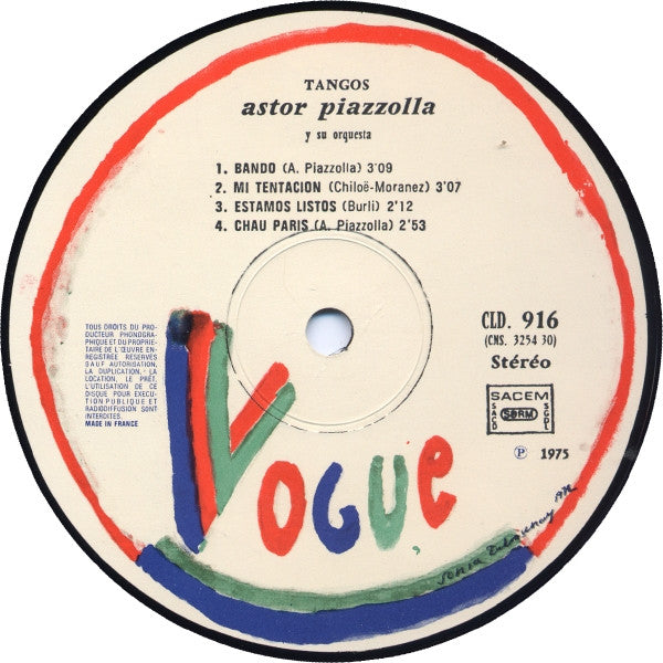 Astor Piazzolla, Su Bandoneon y Sus Cuerdas - Tangos (LP Tweedehands)