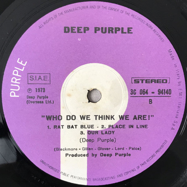 Deep Purple - Who Do We Think We Are (LP Tweedehands)