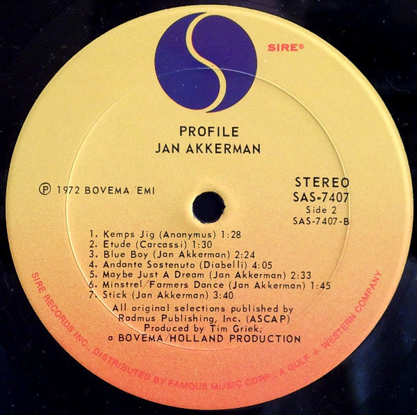 Jan Akkerman - Profile (LP Tweedehands)