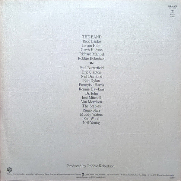 Band, The - The Last Waltz (LP Tweedehands)