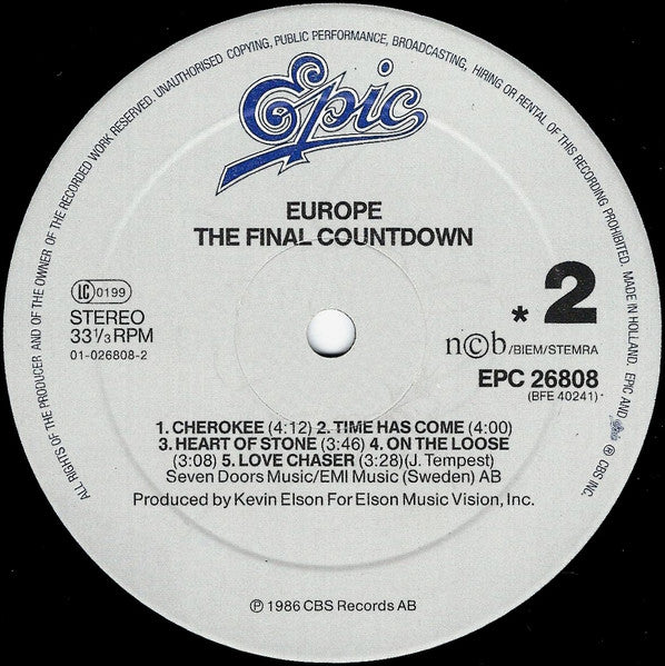 Europe - The Final Countdown (LP Tweedehands)