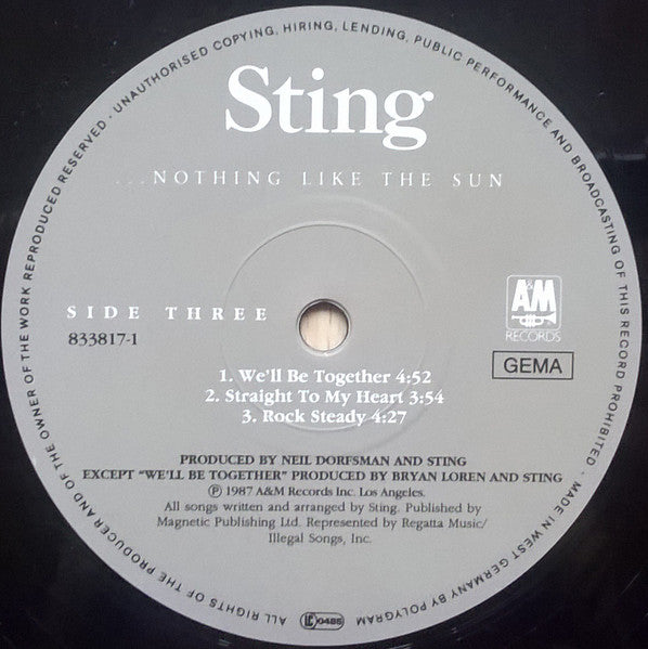 Sting - ...Nothing Like The Sun (LP Tweedehands)