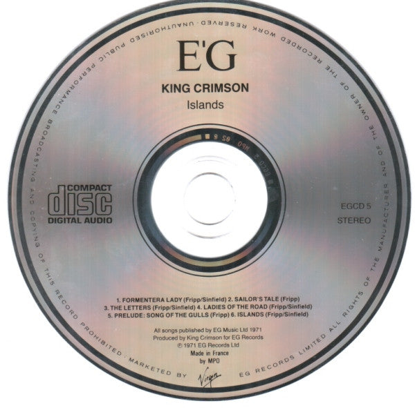 King Crimson - Islands (CD)