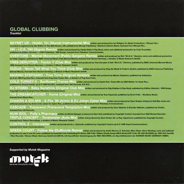 DJ Stigma - Global Clubbing (Norway) (CD Tweedehands)