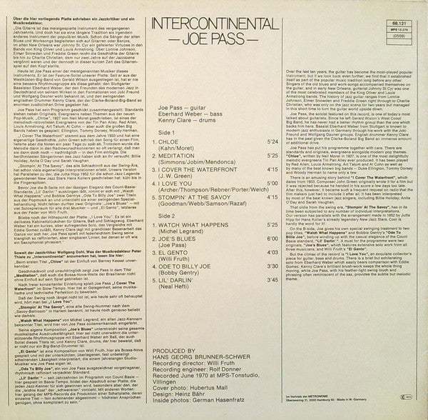 Joe Pass - Intercontinental (LP Tweedehands) - Discords.nl