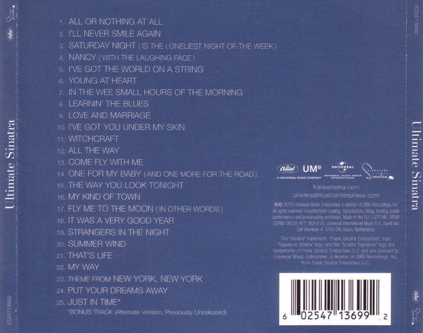 Frank Sinatra - Ultimate Sinatra (CD) - Discords.nl