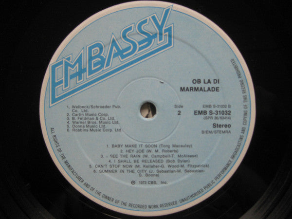 Marmalade, The - Ob La Di (LP Tweedehands)