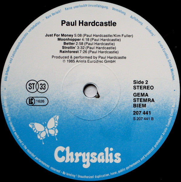 Paul Hardcastle - Paul Hardcastle (LP Tweedehands)