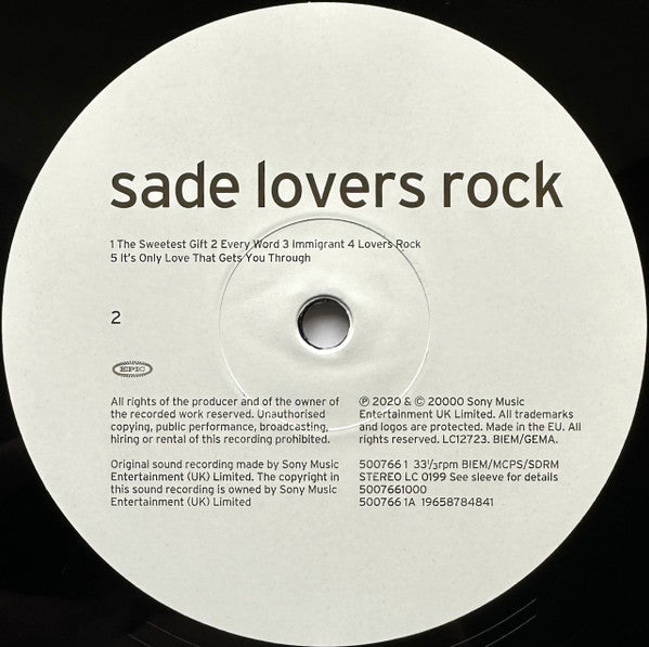 Sade - Lovers Rock (LP)