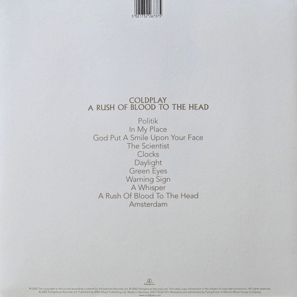 Coldplay - A Rush Of Blood To The Head (LP) - Discords.nl