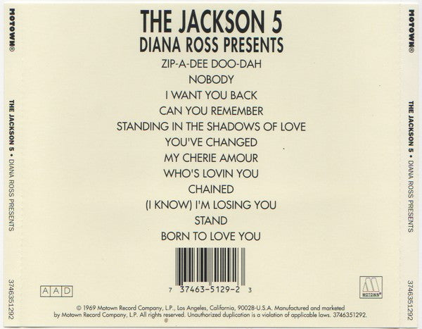 Jackson 5, The - Diana Ross Presents The Jackson 5 (CD Tweedehands) - Discords.nl