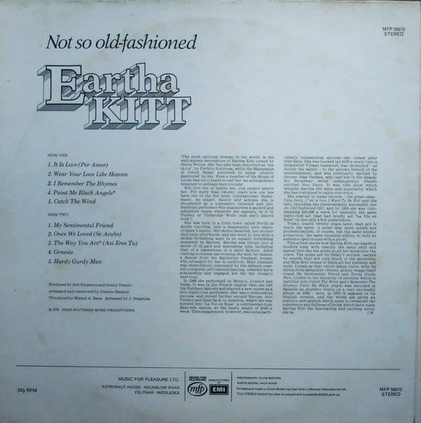 Eartha Kitt - Not So Old Fashioned (LP Tweedehands)