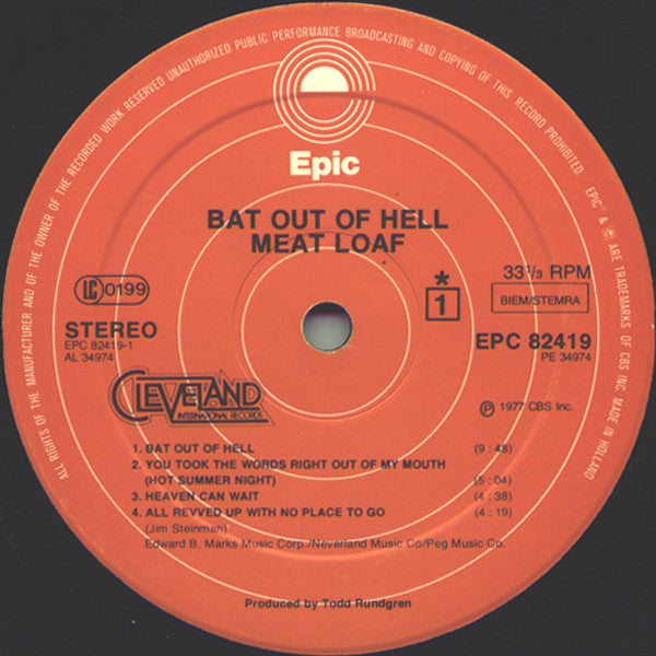 Meat Loaf - Bat Out Of Hell (LP Tweedehands)