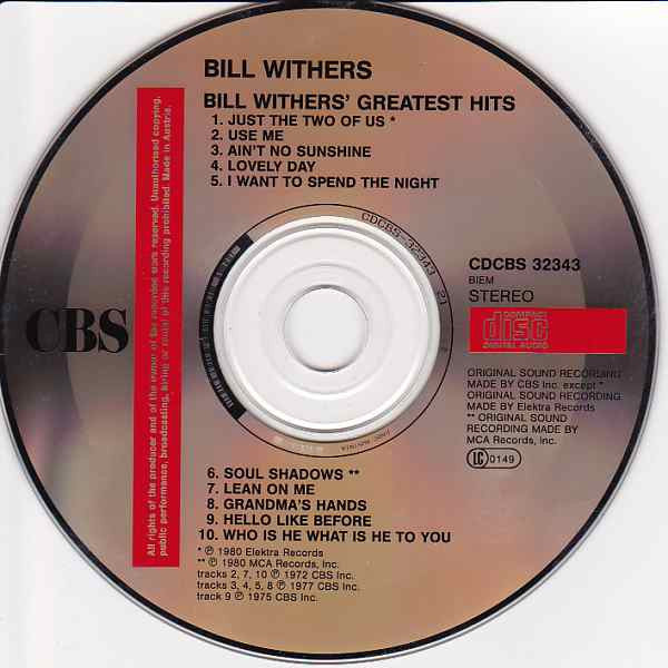 Bill Withers - Bill Withers' Greatest Hits (CD Tweedehands)