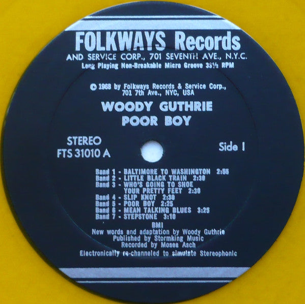 Woody Guthrie - Poor Boy (LP Tweedehands)