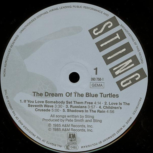 Sting - The Dream Of The Blue Turtles (LP Tweedehands)