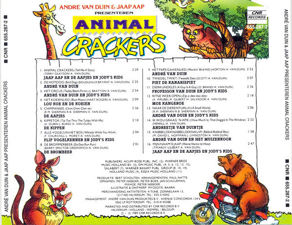 André van Duin & Jaap Aap - Presenteren Animal Crackers (CD)