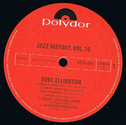 Duke Ellington - Jazz-History Vol. 10  (LP Tweedehands) - Discords.nl