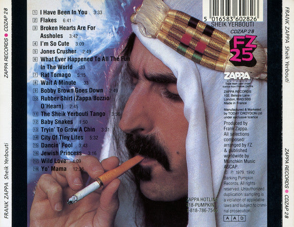 Frank Zappa - Sheik Yerbouti (CD Tweedehands)