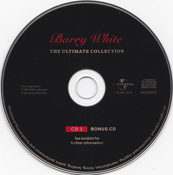 Barry White - The Ultimate Collection (CD Tweedehands)