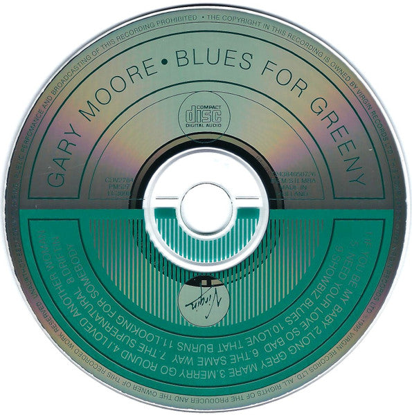Gary Moore - Blues For Greeny (CD) - Discords.nl