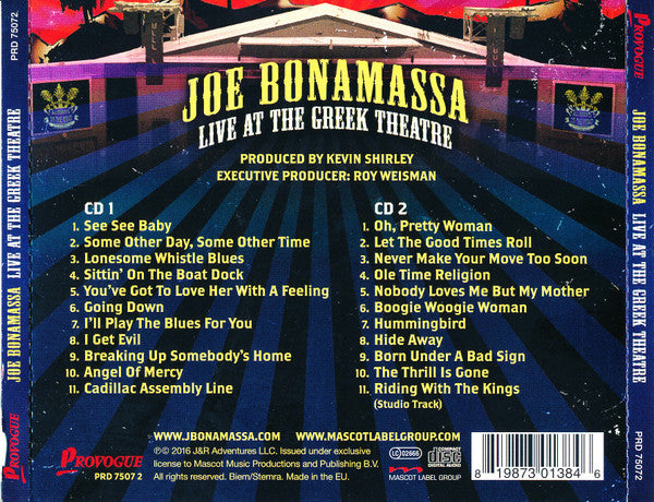 Joe Bonamassa - Live At The Greek Theatre (CD)