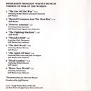 Jeff Wayne - Highlights From Jeff Wayne's Musical Version Of The War Of The Worlds (CD) - Discords.nl