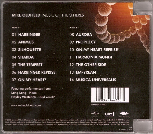 Mike Oldfield - Music Of The Spheres (CD)