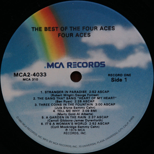 Four Aces, The - The Best Of The Four Aces (LP Tweedehands)