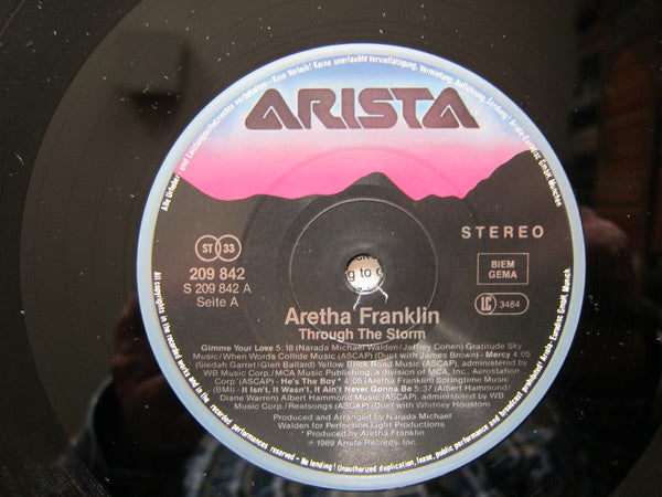 Aretha Franklin - Through The Storm (LP Tweedehands) - Discords.nl