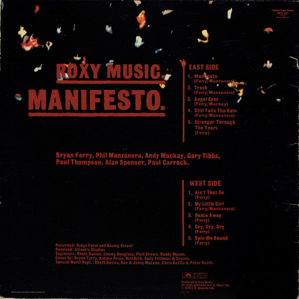 Roxy Music - Manifesto (LP Tweedehands)