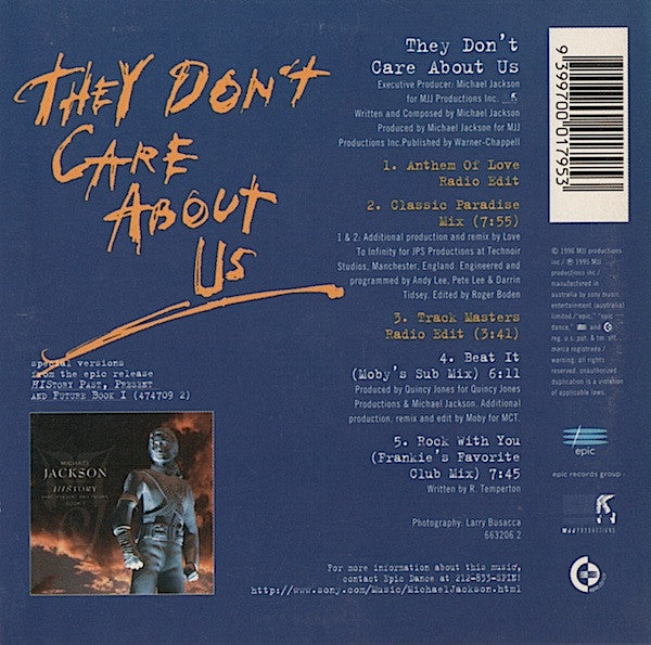 Michael Jackson - They Don't Care About Us - The Remixes (CD) - Discords.nl