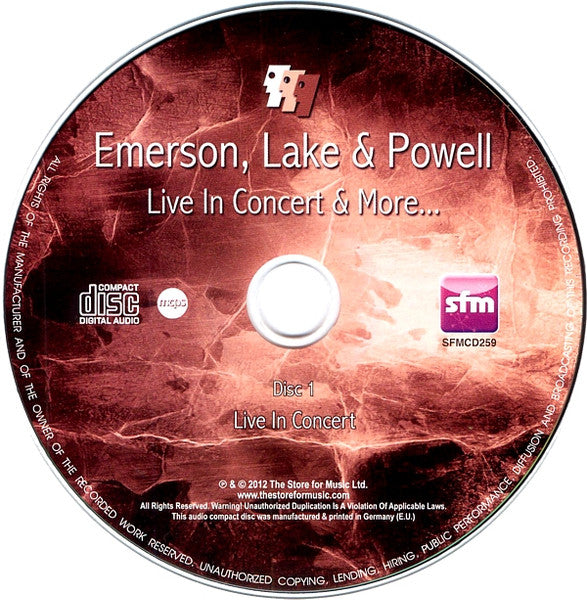 Emerson, Lake & Powell - Live In Concert & More... (CD Tweedehands)