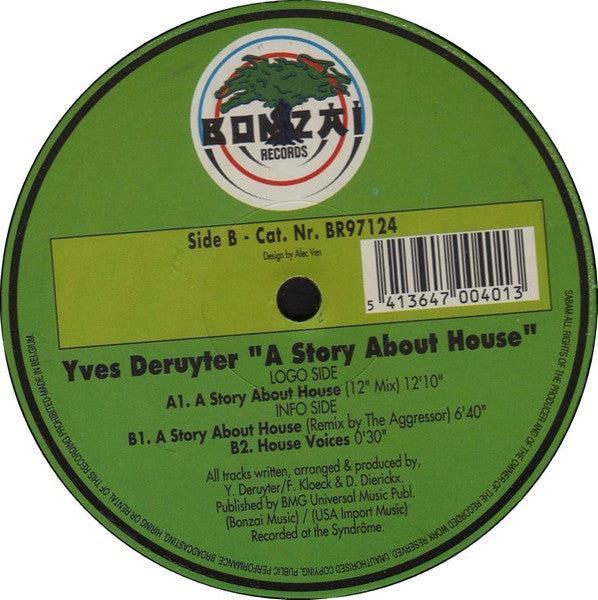 Yves Deruyter - A Story About House (12" Tweedehands)