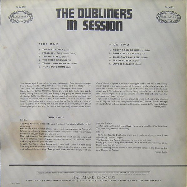 Dubliners, The - In Session (LP Tweedehands)