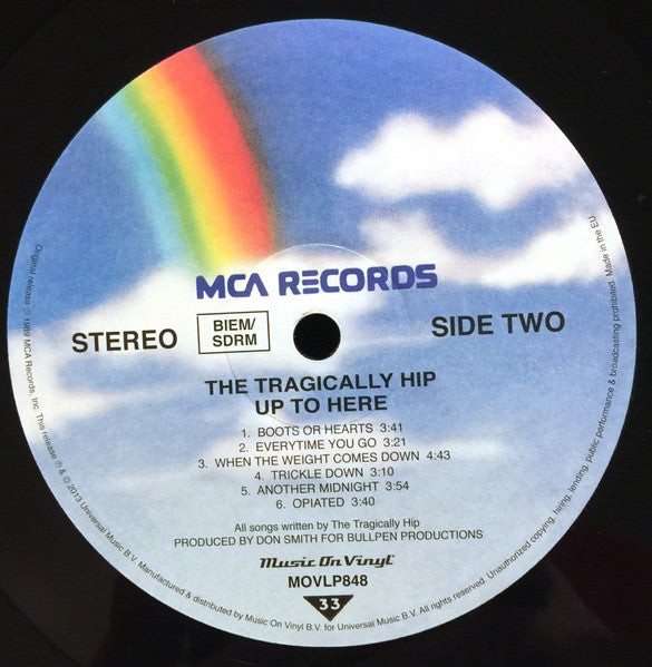Tragically Hip, The - Up To Here (LP Tweedehands)