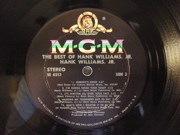 Hank Williams Jr. - The Best Of Hank Williams, JR. (LP Tweedehands) - Discords.nl