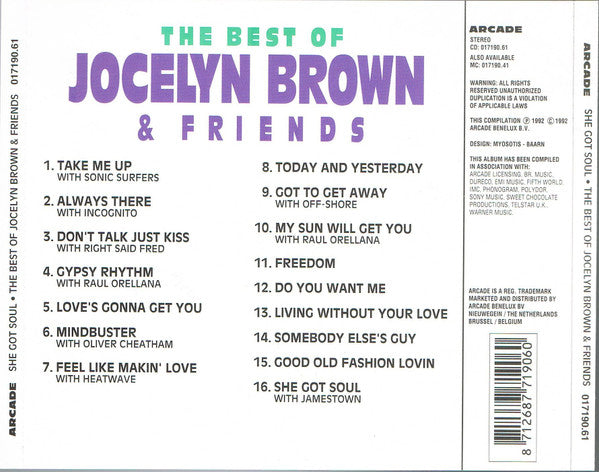 Jocelyn Brown - The Best Of Jocelyn Brown And Friends (CD)