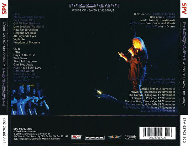 Magnum (3) - Wings Of Heaven Live 2007/8 (CD)