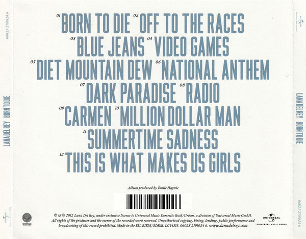 Lana Del Rey - Born To Die (CD)