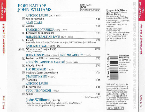 John Williams (7) - Portrait of John Williams (CD Tweedehands)