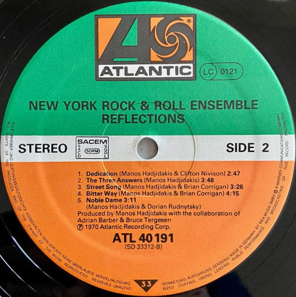 Manos Hadjidakis / New York Rock Ensemble, The - Reflections (LP Tweedehands)