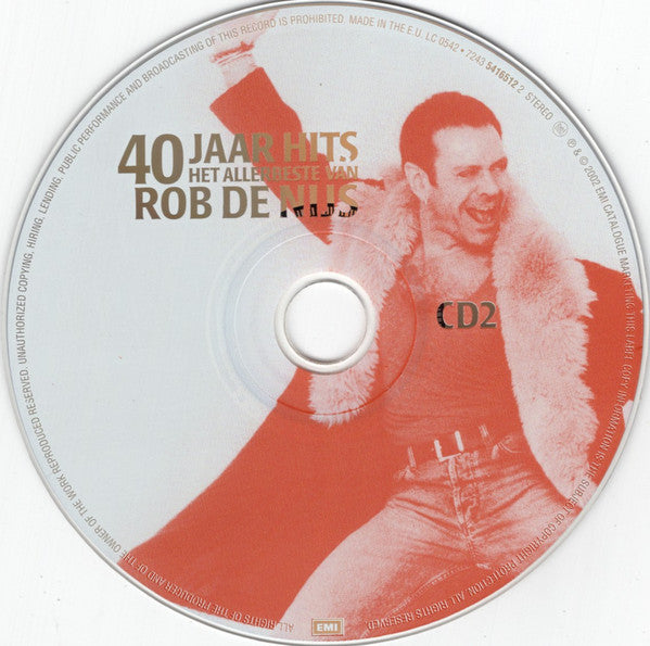 Rob De Nijs - 40 Jaar Hits / Het Allerbeste Van Rob De Nijs (CD Tweedehands) - Discords.nl