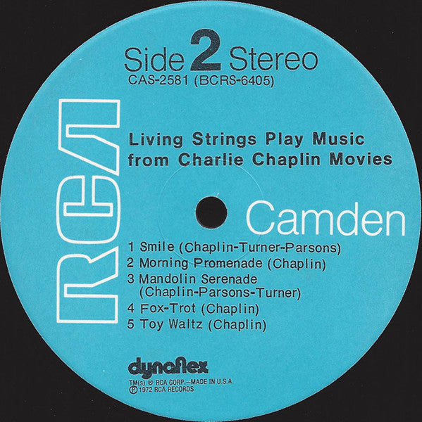 Living Strings - Play Music From Charlie Chaplin Movies (LP Tweedehands)