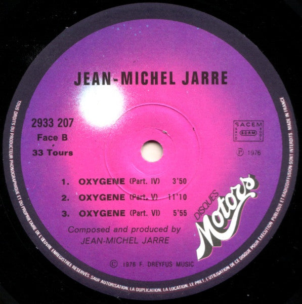 Jean-Michel Jarre - Oxygène (LP Tweedehands)