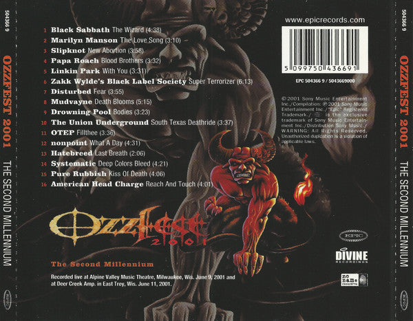 Various - Ozzfest 2001 - The Second Millennium (CD)