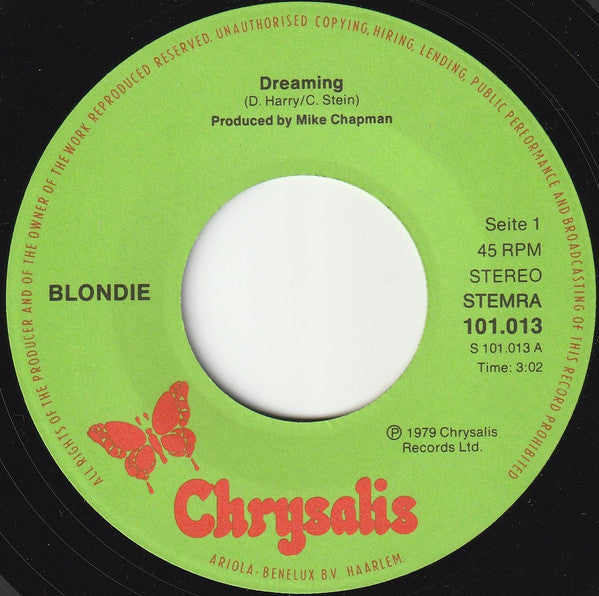 Blondie - Dreaming (7-inch Tweedehands)