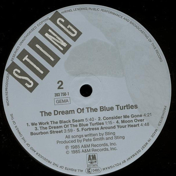 Sting - The Dream Of The Blue Turtles (LP Tweedehands)