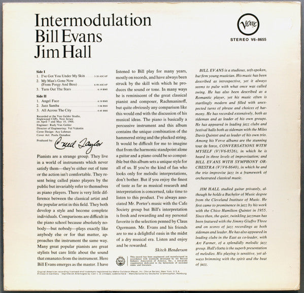 Bill Evans / Jim Hall - Intermodulation (LP Tweedehands) - Discords.nl